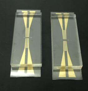 汶颢微流控镀金/铂芯片效果图