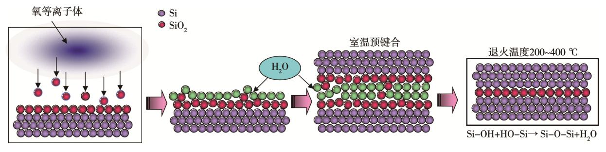 图4 等离子体活化键合原理